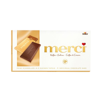 664176 Merci Kaffee Sahne, 4 Mini Tafelschokoladen, 100g.png